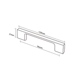 Modar Morrison MK2 Handle 96mm CTC Brushed Nickel