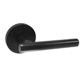 CIRCULAR STYLE LEVER SET BLACK RETAIL PACK 63MM