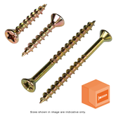 PARTICLE BOARD SCREW CSK NIB 4 IN 1 HEAD Z/Y 4.2MM X 19MM BOX OF 1000