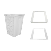 Finista Edge Laundry Hamper & Drawer Kit 450CW 500NL 1x 58L White