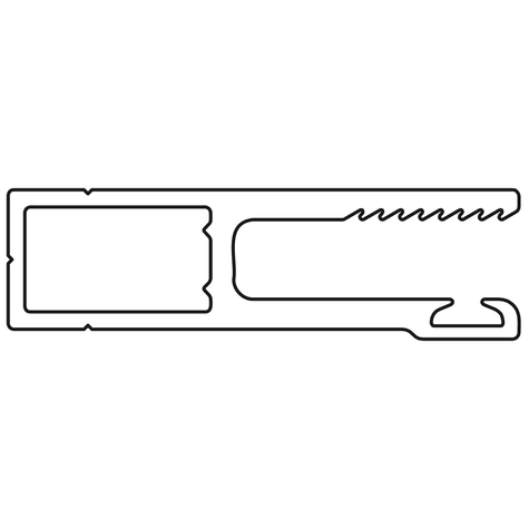 Secureview Security Window Frame 9mm x 6m Ultra Silver