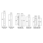 Lockwood Lock Cylinder/Lever 28mm Projection Satin Chrome
