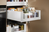 Blum MERIVOBOX Drawer Sides E Height pure 550NL Left Silk White