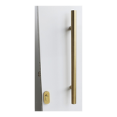 AUSTYLE L450MM ROUND TUBULAR ENTRY PULL SET 300MM CTC BRASS