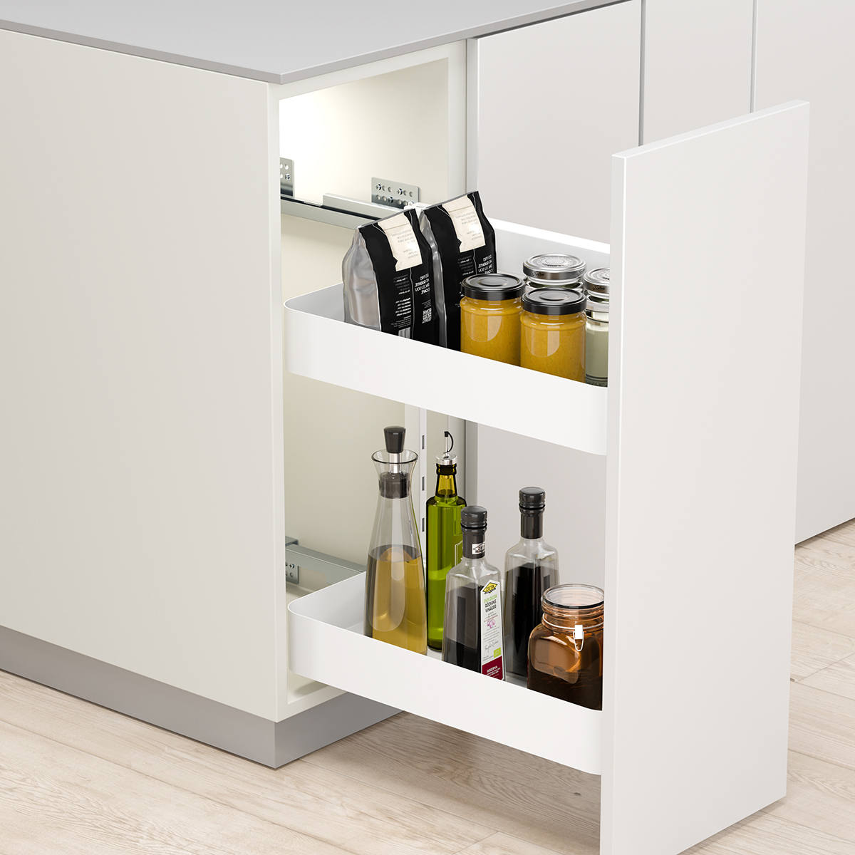 Modar Side Pull Out 200CW White
