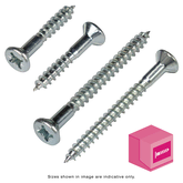 HEAD HOLE SCREW CSK NIB 4 IN 1 ZINC 45MM X 4.5MM BOX OF 1000