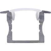 MODAR LED PROFILE 2515 RECESSED 23.7X15.7MM SILVER FROST COVER 2 METRE