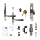 Lockwood Selector Lock Cylinder/Turn w/ Handles Stainless Steel
