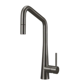 OLIVERI ESSENTE PULL OUT SQUARE GOOSENECK MIXER TAP 316SS GUNMETAL