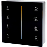 MODAR T22 LED TOUCH PANEL DUAL WHITE CCT BLACK 4 ZONE