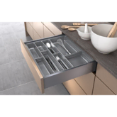 AGOFORM SCOOP II CUTLERY TRAY 90L 800-840W X 450-490DMM GREY