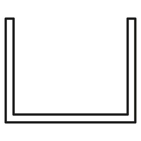 U-CHANNEL 25 X 20MM X 6.3 METRE CLEAR ANODISED