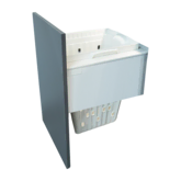 Finista Edge Laundry Hamper & Drawer Kit 450CW 500NL 1x 58L White