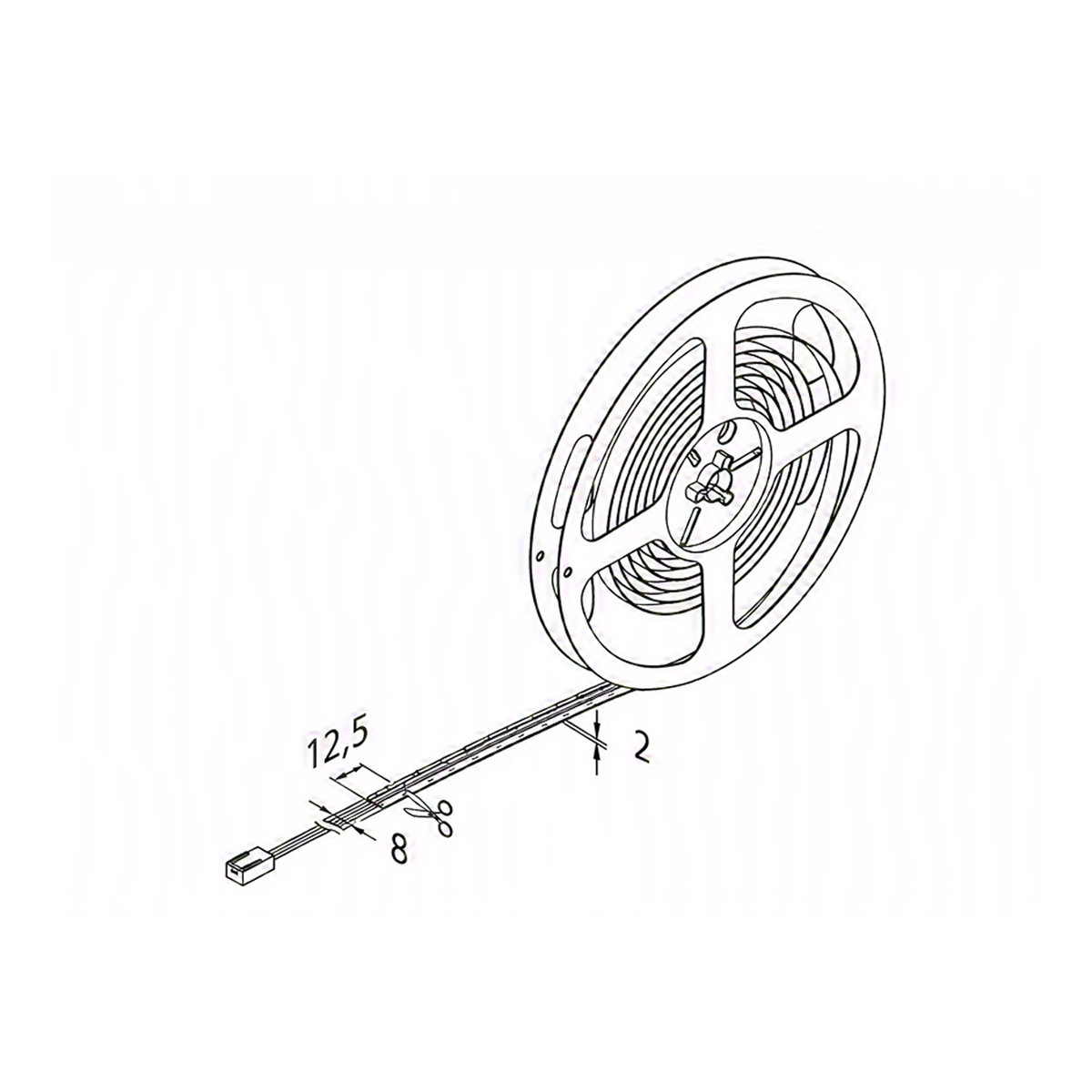 Hera 2P Dynamic COB Tape 15m 15W/m 24V