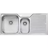 NU-PETITE SINK NP601 STAINLESS STEEL 1&1/2 LH BOWL 1T/H 1080 X 50MM