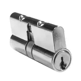 CYLINDER DOUBLE 2X5 PIN AA8 CHROME KEY ALIKE X5 WITH SPRING