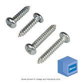 SELF TAPPING SCREW PAN HEAD PHILLIPS ZINC 8G X 25MM BOX OF 1000