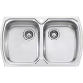 MONET SINK MO763 STAINLESS STEEL DOUBLE BOWL 1T/H 815 X 500MM