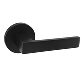 SQUARE STYLE LEVER SET BLACK RETAIL PACK 63MM