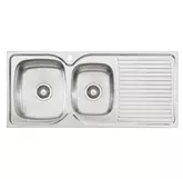 FINISTA SINK 1 & 3/4 LH BOWL STAINLESS STEEL 1TH 1080 X 480MM