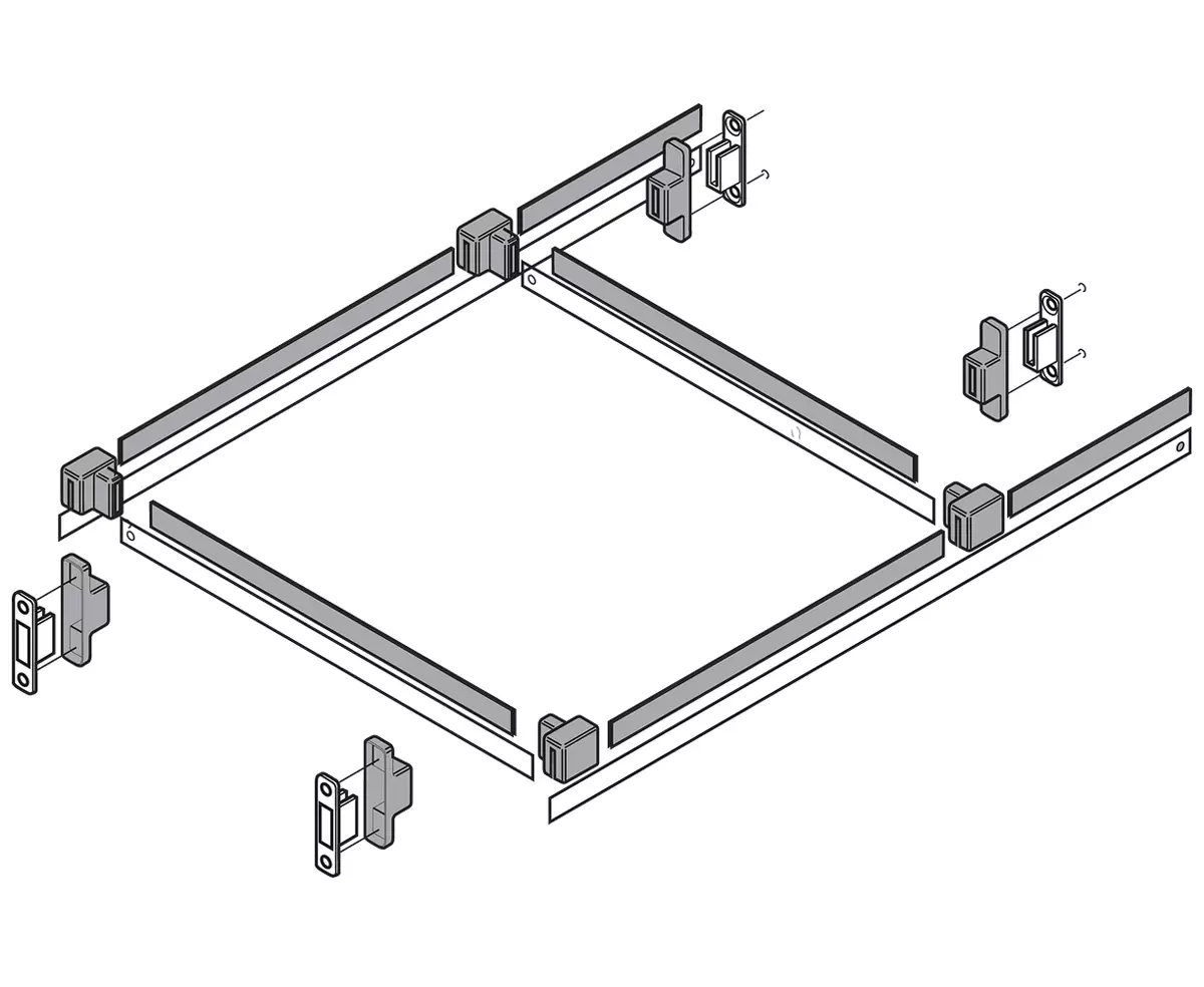Metabox Frame Only Zrm.5500 Grey 550Mm Sets Metafile | Lincoln Sentry
