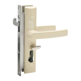 LOCK 8654 SECURITY SCREEN DOOR HINGED STANDARD STRIKE STONE BEIGE