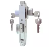 MORTICE LOCK SHORT THROW DOUBLE CYLINDER SILVER