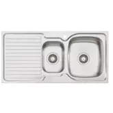SINK ENDEAVOUR EE02 1TH 1&1/2 RHB WITH DRAIN 1TH STAINLESS STEEL 980MM