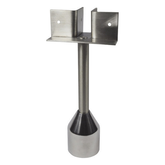 T PIECE FOOT ASSEMBLY 300MM STAINLESS STEEL