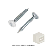 WAFER HEAD SCREW POZI EPOXY WHITE 30MM X 4.0MM BOX OF 1000