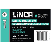 Undercut Screws CSK Phillips 4.2 x 19mm Stainless Steel - Box of 1,000