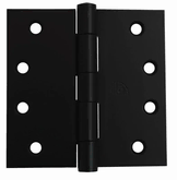 AUSTYLE 5109 HINGE BUTT FIXED PIN 100 X 100 X 2.5MM MATT BLACK