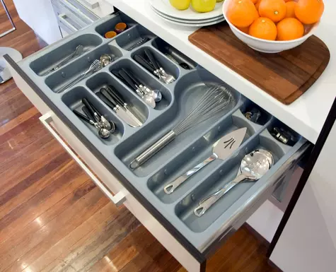 AGOFORM FUTURA CUTLERY TRAY 900MM 800-840MM GREY