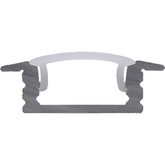 MODAR LED PROFILE 2507 RECESSED 23.7X8.2MM BLACK FROST COVER 3 METRE