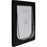 PETWAY PET DOOR MEDIUM 305 X 225MM BLACK