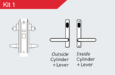 HINGED ENTRY DOOR BUNDLE 16 SUITS UP TO 80KG/920MM 30MM BS SILVER