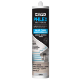 HEXFIX PHLEX FAST GRAB HYBRID POLYURETHANE ADHESIVE SEALANT 300ML GREY