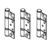 WEATHERFOLD 25 HINGE SET NON MORTICE STAINLESS STEEL