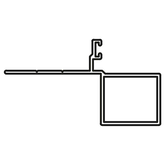 JAMB ADAPTOR LONG 5.4 METRE BRONZE ANODISED