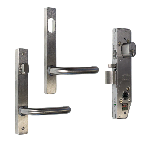Lockwood Selector Lock Cylinder/Turn w/ Handles Stainless Steel