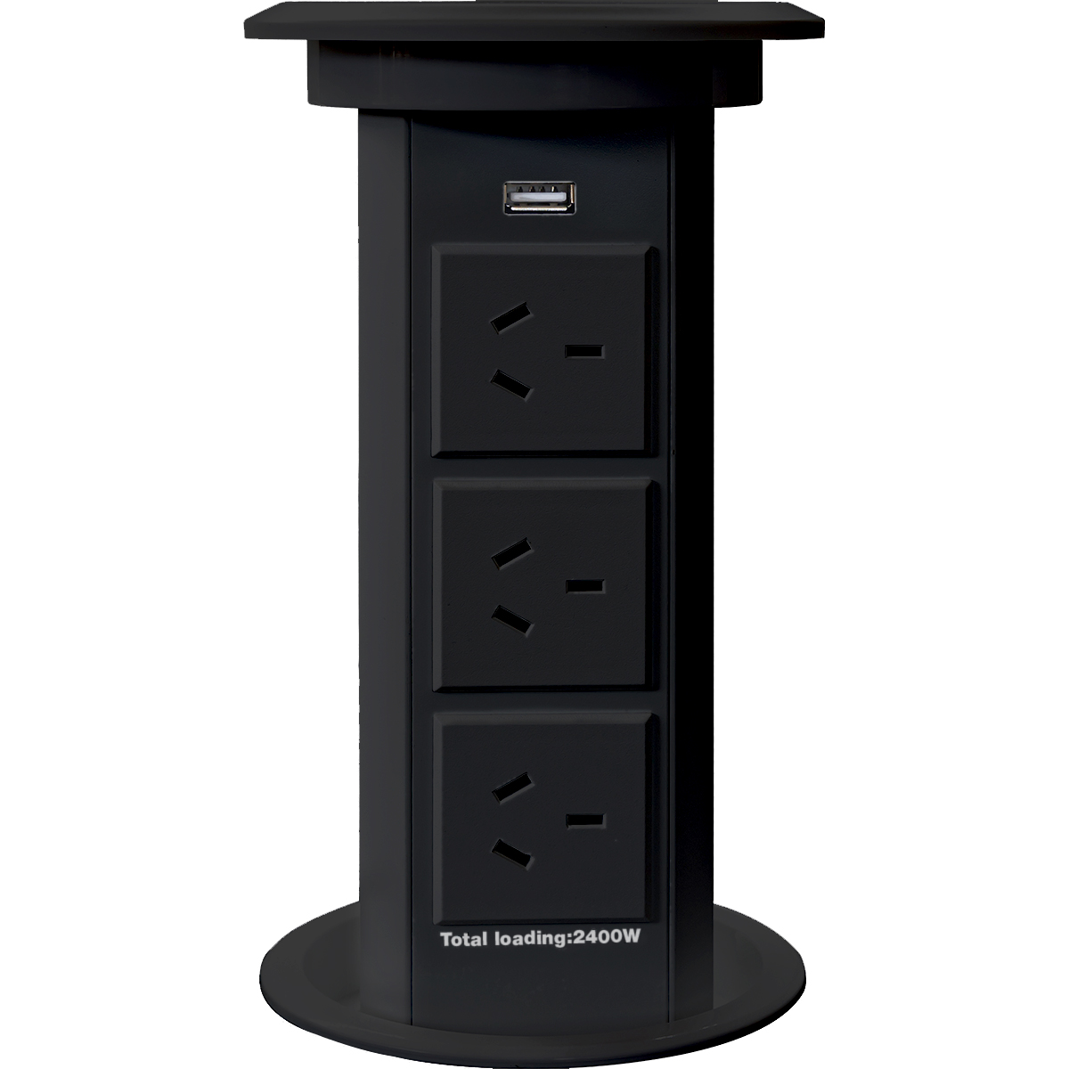 Allegra Pop Up Power Socket Black 3 Power 1 Usb Wireless Charging ...