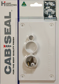 CABISEAL DISHWASHER HOSE HOLE COVER PLATE WHITE