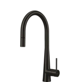 OLIVERI ESSENTE PULL OUT GOOSENECK MIXER TAP 316SS BRUSHED BLACK