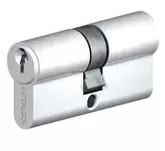 CYLINDER EURO DOUBLE 6 PIN S/CHROME KEY-TO-DIFFER70MM L