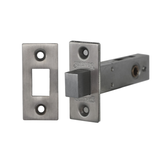 AUSTYLE L60MM HINGED DOOR TUBULAR PRIVACY BOLT 24MM ROUTER HOLE MBLK