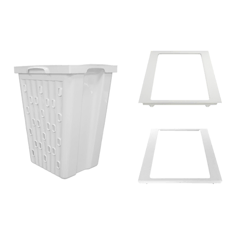 Finista Edge Hamper 600CW 2x 43L White