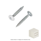 WAFER HEAD SCREW SQUARE DRIVE EPOXY WHITE 30MM X 4.0MM BOX OF 1000