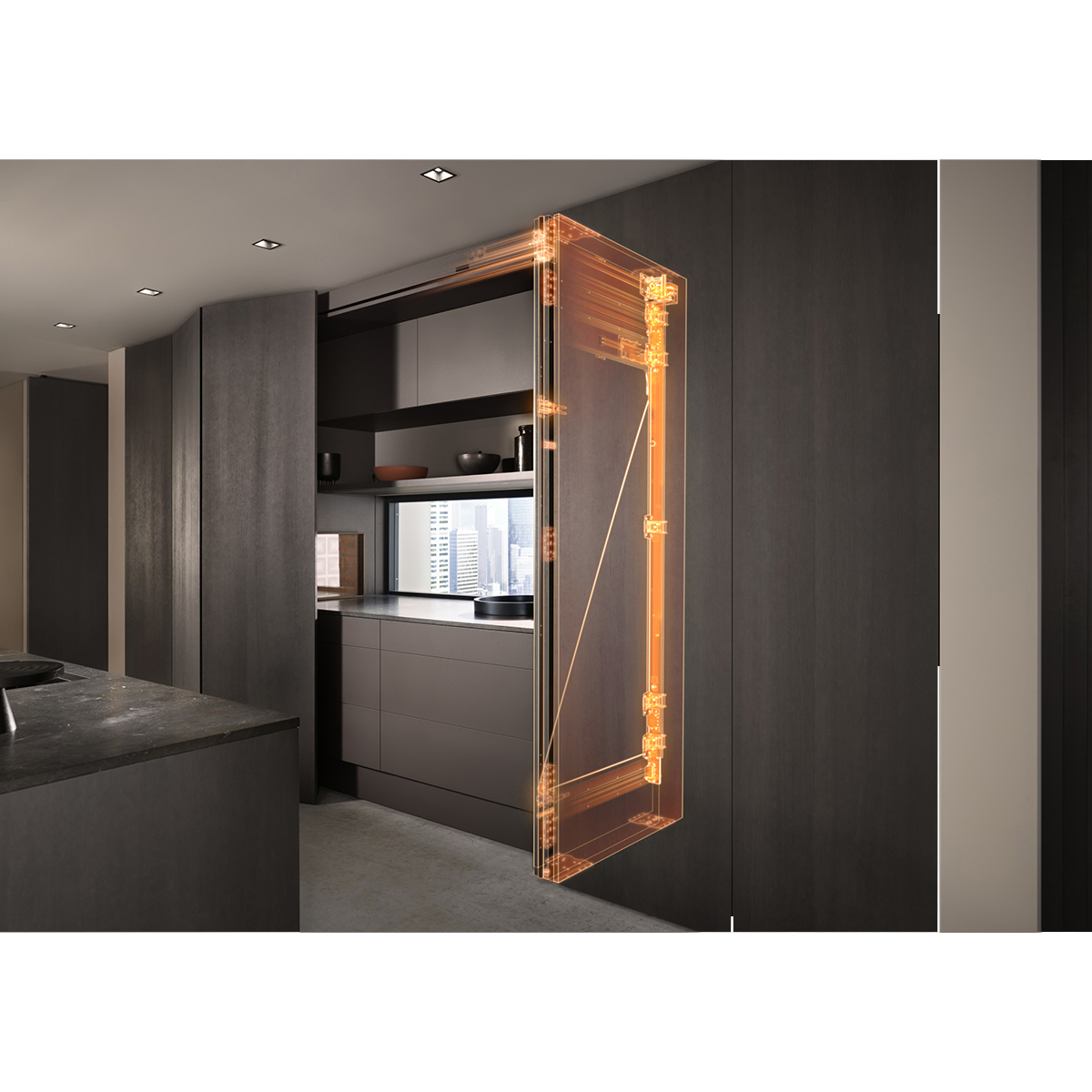 REVEGO UNO HINGE BRACKET SET POCKET 801T1650.L3 H1657-1806MM LEFT HAND