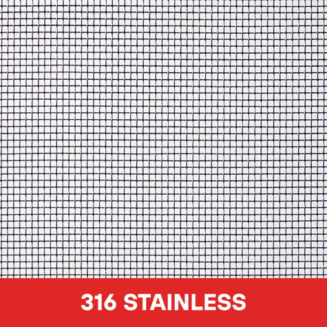 FLYPRO 316 STAINLESS 18X18 WEAVE P-COAT 910MM X 2.1 METRE FLYPRO 316 STAINLESS 18X18 WEAVE P-COAT 910MM X 2.1 METRE