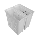 Finista Edge Laundry Hamper & Drawer Kit 600CW 500NL 2x 43L White